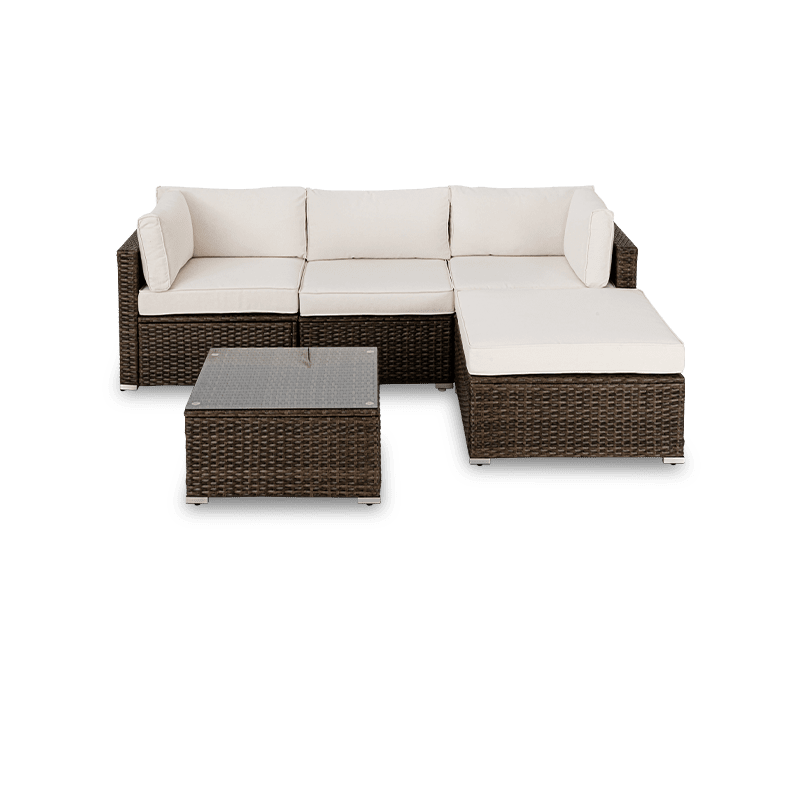 White outdoor clearance sofa set