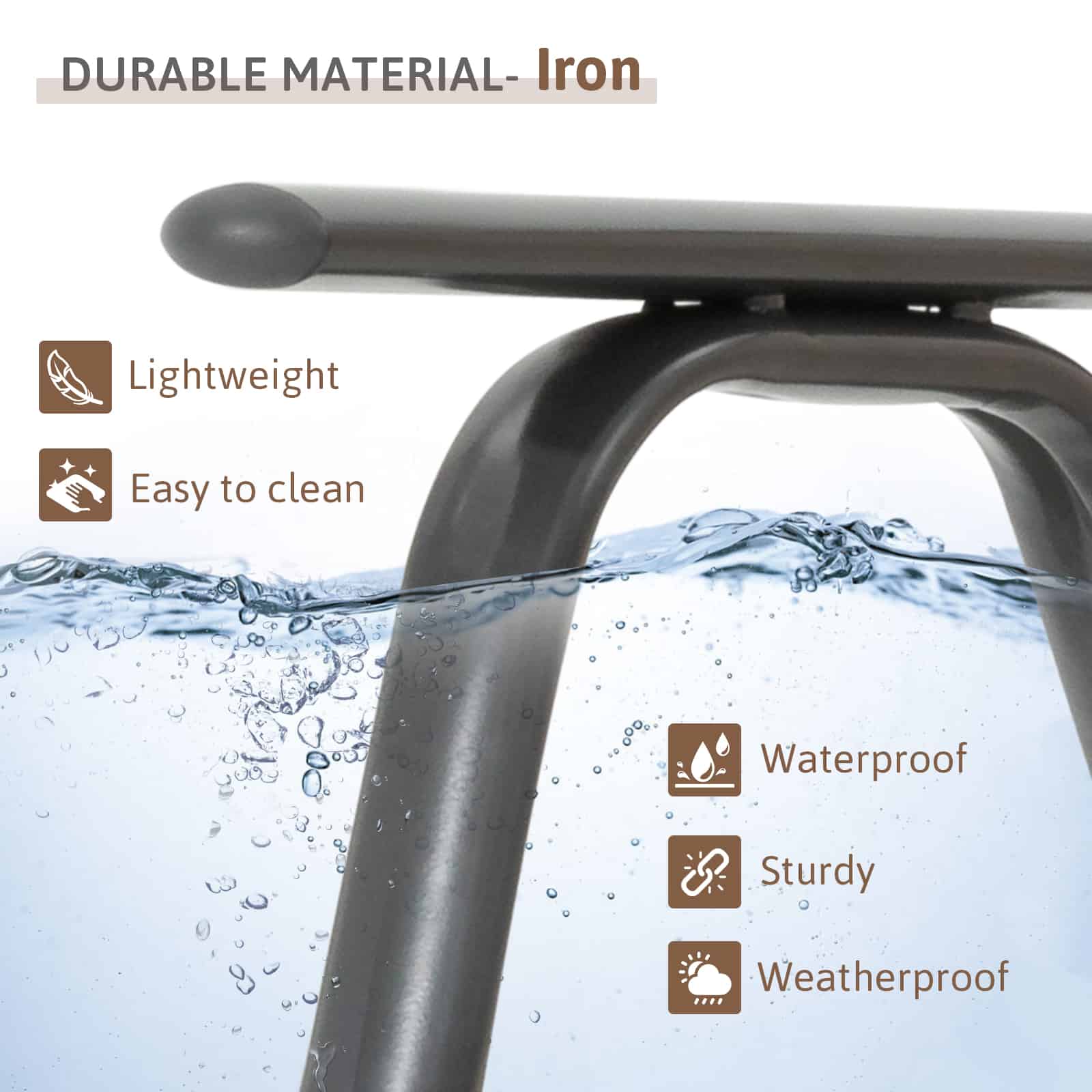 Uinta 3 Piece Iron Patio Rocking Chair Set – COSIEST