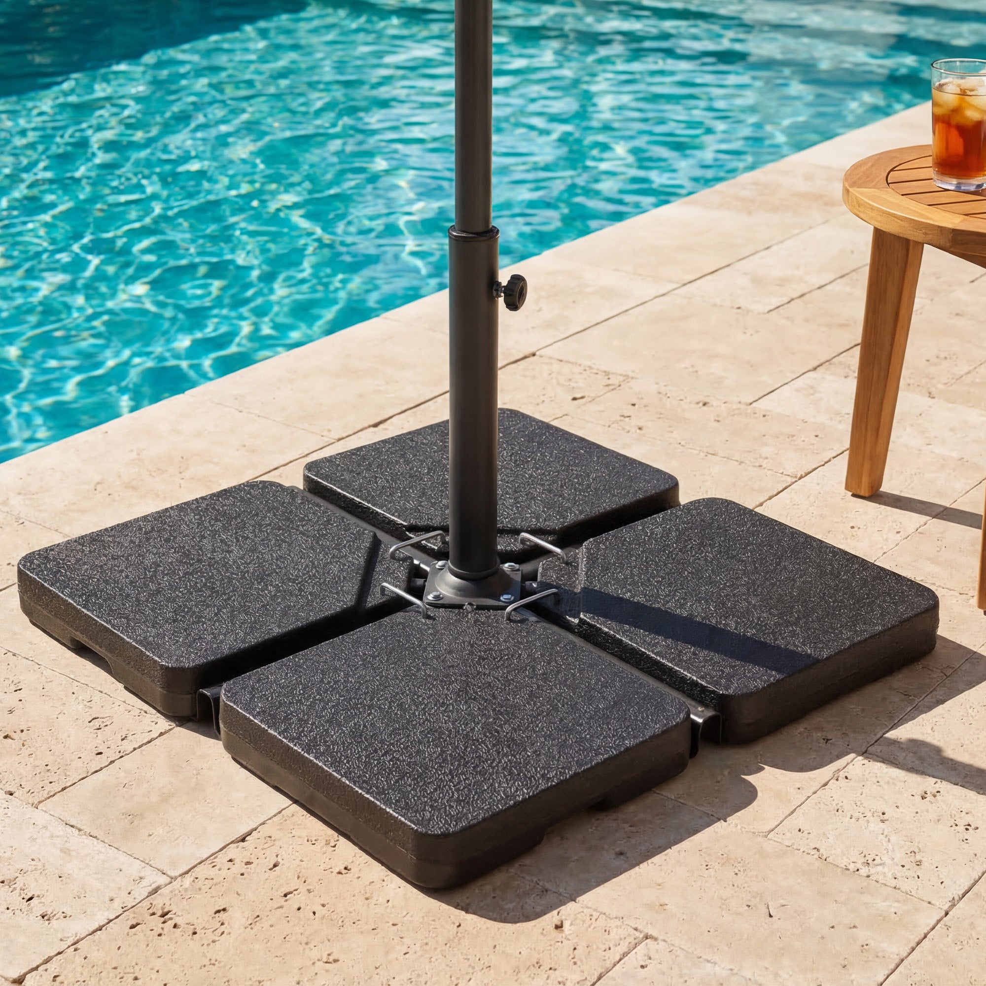 heavy base for patio umbrella 256 LBS HDPE Free Standing COSIEST GOTRAX Canada Foldable Electric fidget toy bundle The lack of wheels Color:Unity Fitz: Classic Tan