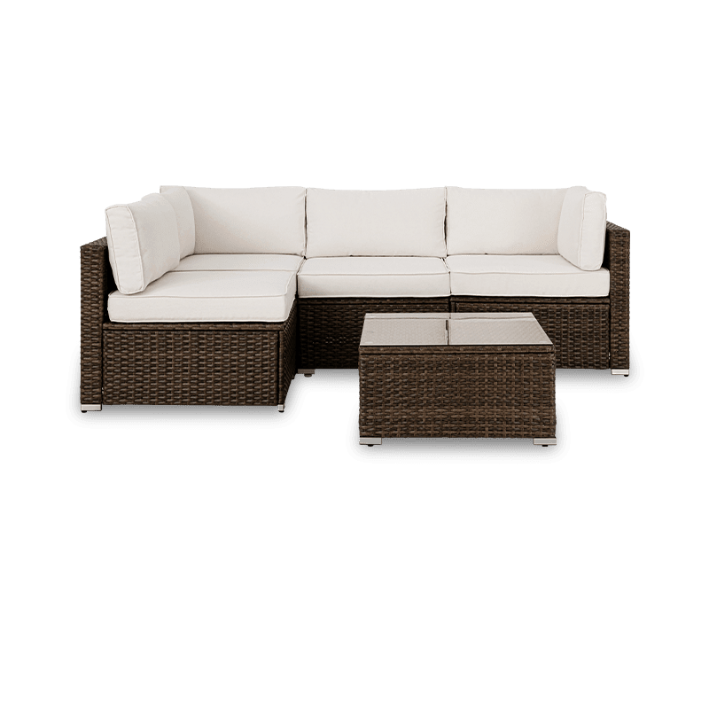 Aurora Piece Outdoor Modular Wicker Corner Sofa – COSIEST