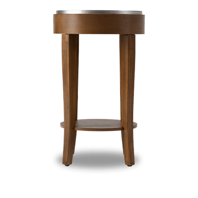 Augustine Vintage Two-Tier round side table