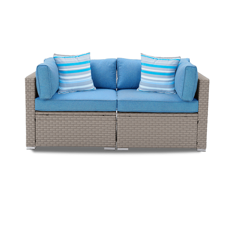 Aurora Outdoor Patio Sofa Loveseat with Thick Cushion