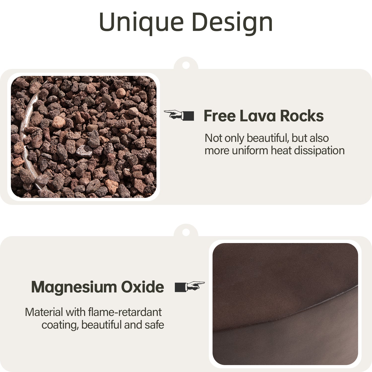 Bronze Round Propane Fire Pit Set
