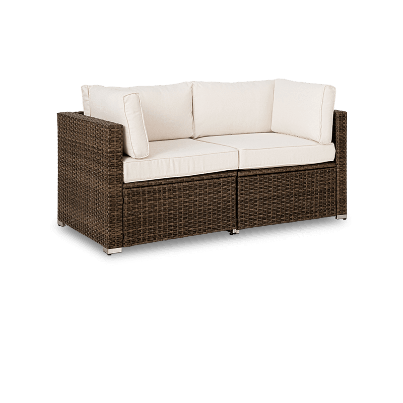 Aurora Outdoor Patio Sofa Loveseat with Thick Cushion