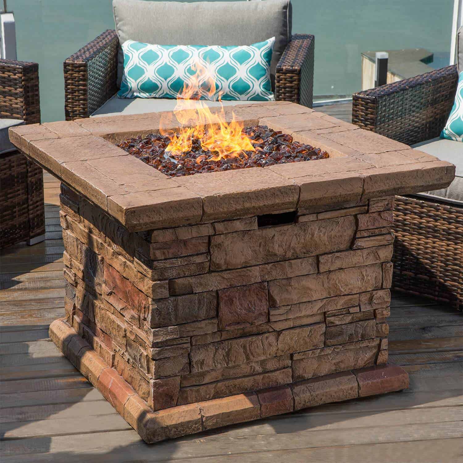 Gas Firepit Small Portable Fire Pit Propane Outdoor Fire Propane