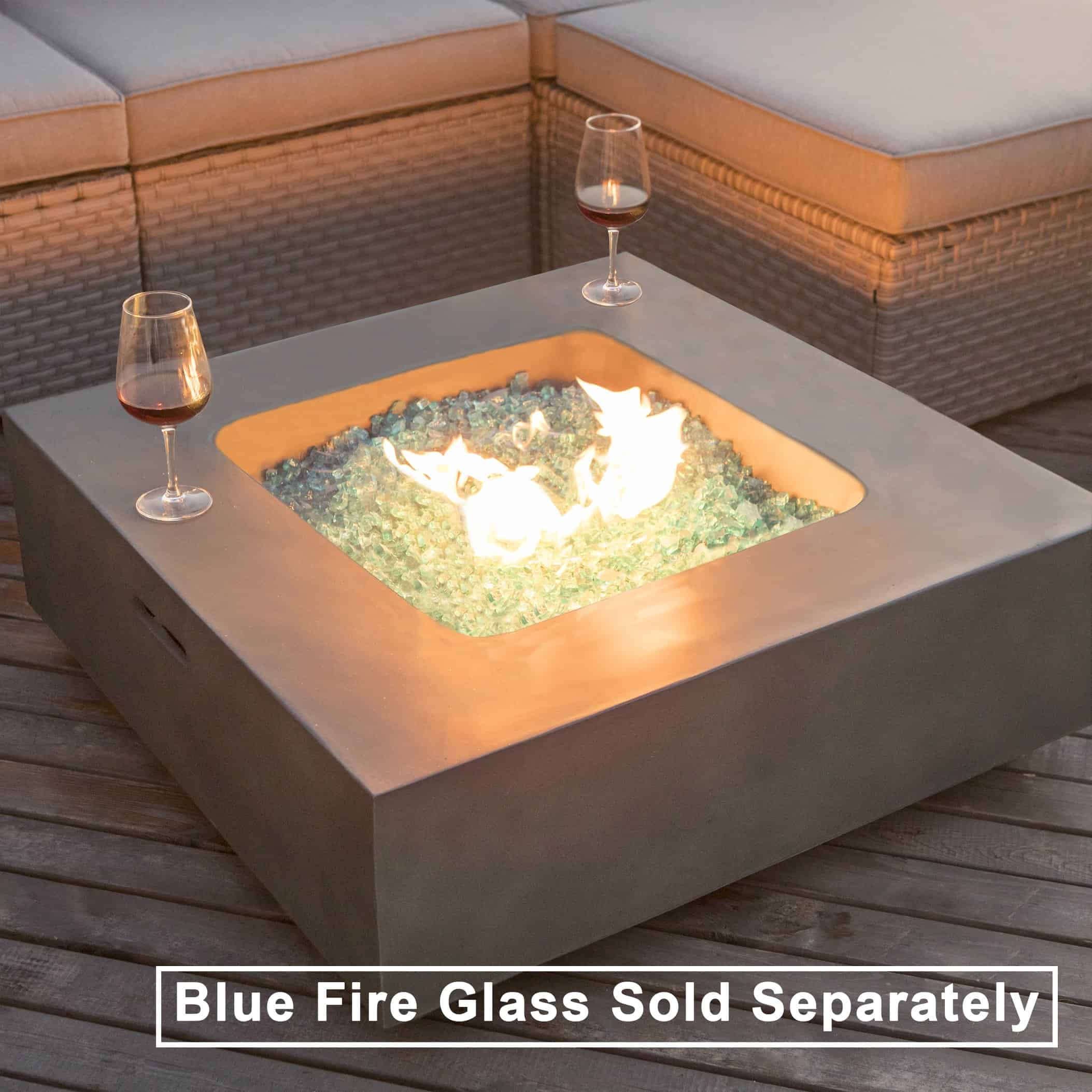 Sonder Square Outdoor Propane Fire Pit