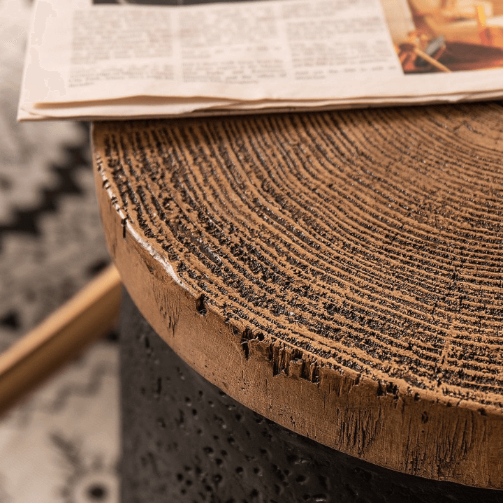 Mason Vintage Cork Side Table - Cylinder