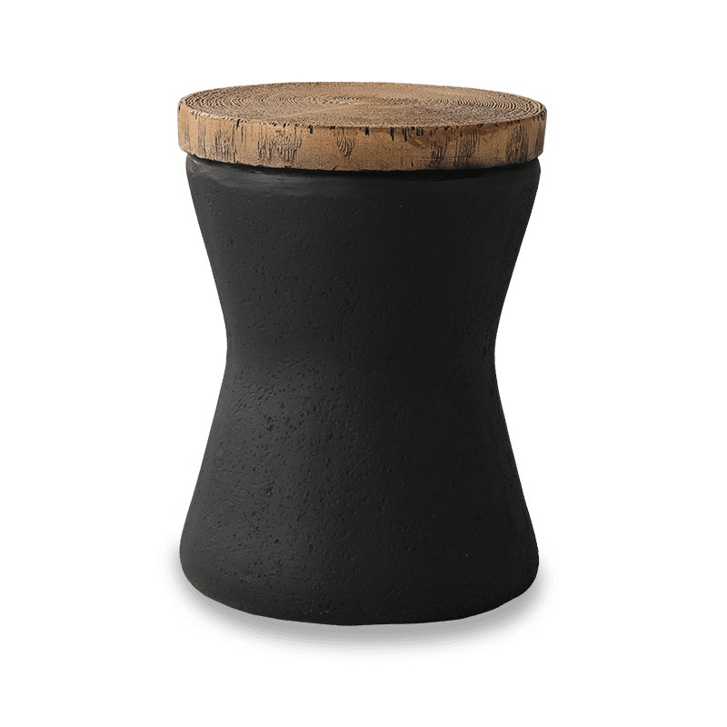 Mason Vintage Cork Side Table - Hourglass