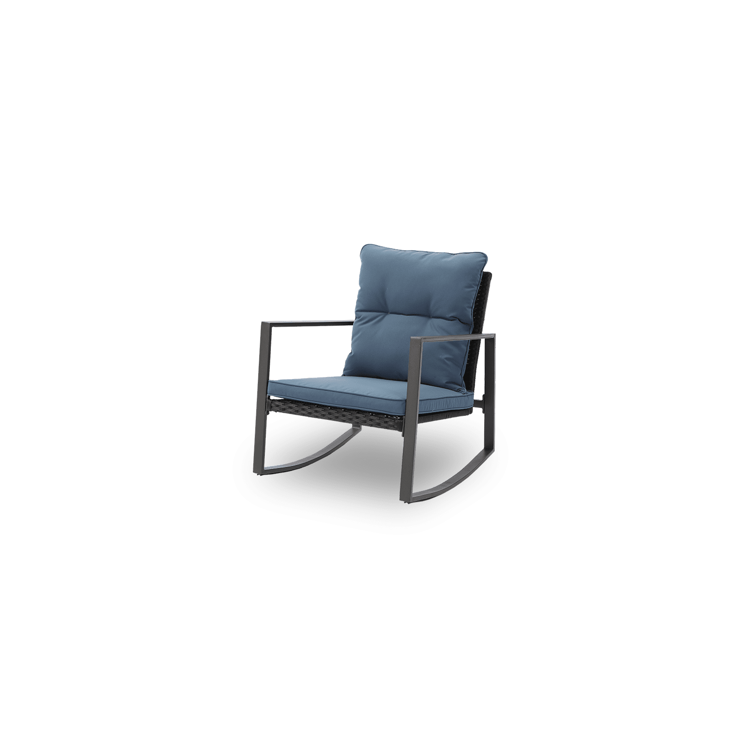 Apricity Blue 3 Piece Bistro Rocking Chair Set